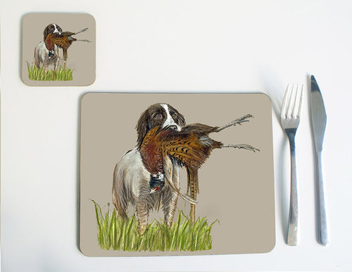 Spaniel with Pheasant Placemat
