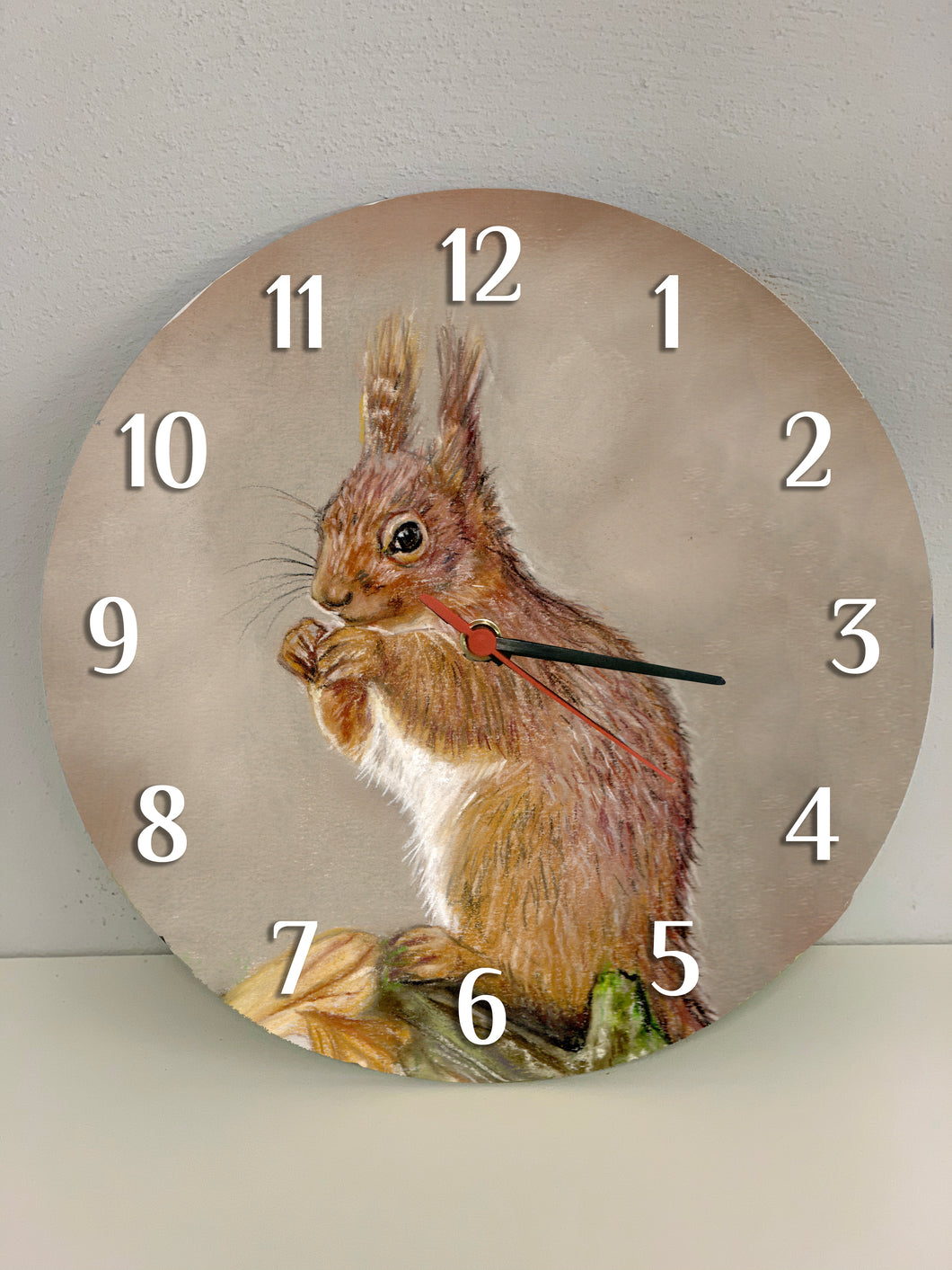 Red Squirrel Clock