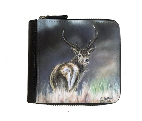 Stag through Heather Small Luxury Purse