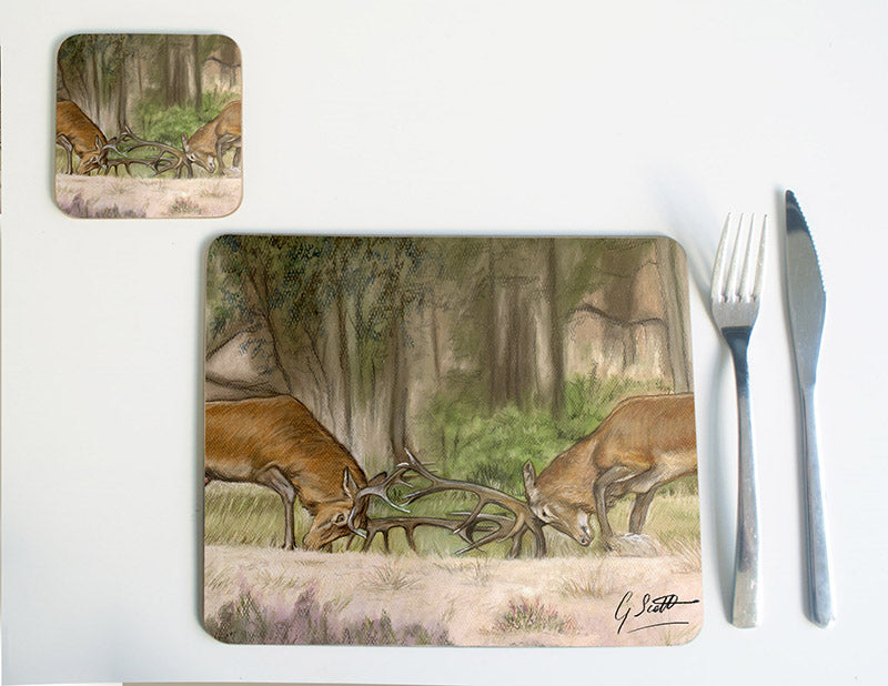Stags Fighting Placemat