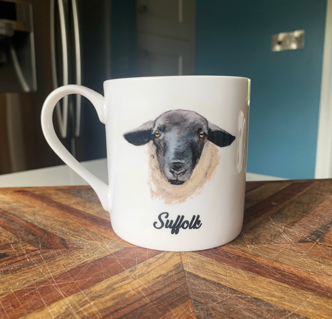 Suffolk Sheep Bone China Mug
