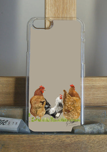 Trio Of Hens Phone Case