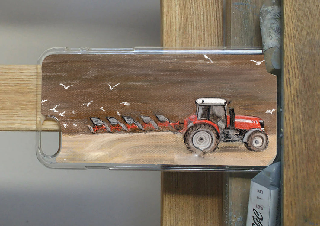 Tractor Ploughing Phone Case