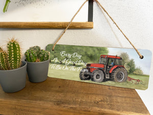 Tractor Hanging Sign