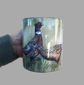 Hen And Cock Pheasant Mug