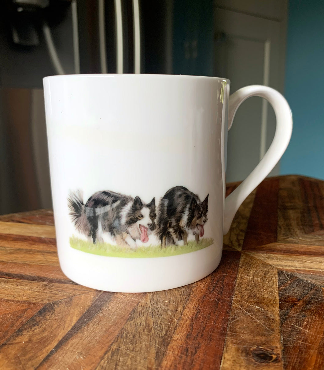 Working Collies Bone China Mug