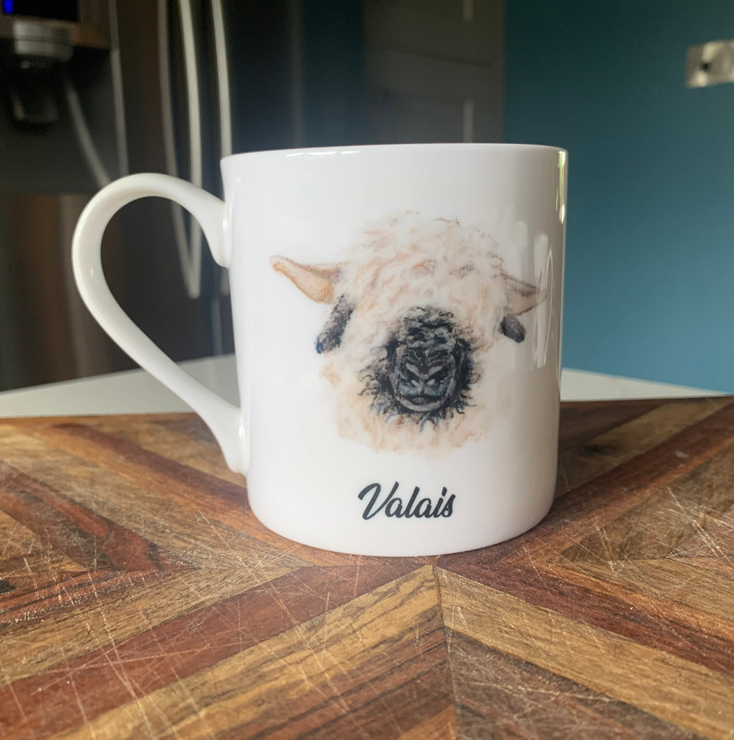 Valais Sheep Bone China Mug