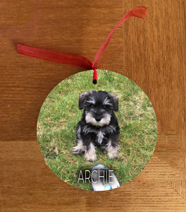 Personalised (Your Photo) Christmas Hanging Decoration